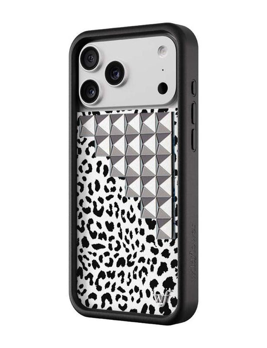 Wildflower Cases - Snow Meow Stud, Limited Edition Iphone Case | Leopard Durable Protection Protective Smartphone Cute Trendy