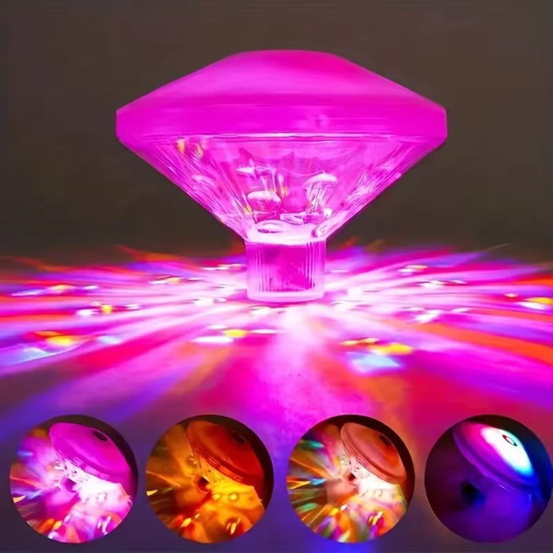 Floating Underwater Light RGB Submersible LED Disco Light Glow Show Swimming Pool Hot Tub Spa Lamp Bath Light