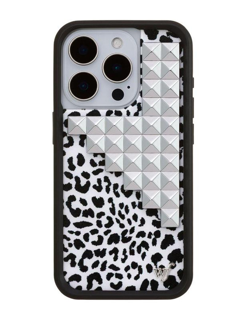 Wildflower Cases - Snow Meow Stud, Limited Edition Iphone Case | Leopard Durable Protection Protective Smartphone Cute Trendy