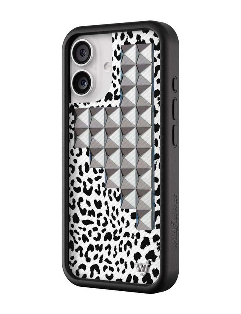 Wildflower Cases - Snow Meow Stud, Limited Edition Iphone Case | Leopard Durable Protection Protective Smartphone Cute Trendy