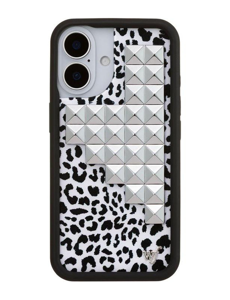 Wildflower Cases - Snow Meow Stud, Limited Edition Iphone Case | Leopard Durable Protection Protective Smartphone Cute Trendy